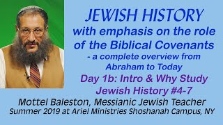 Jewish History & the Covenants, Day 1b - Intro & Why Study #4-7. Mottel Baleston, Messianic Teacher