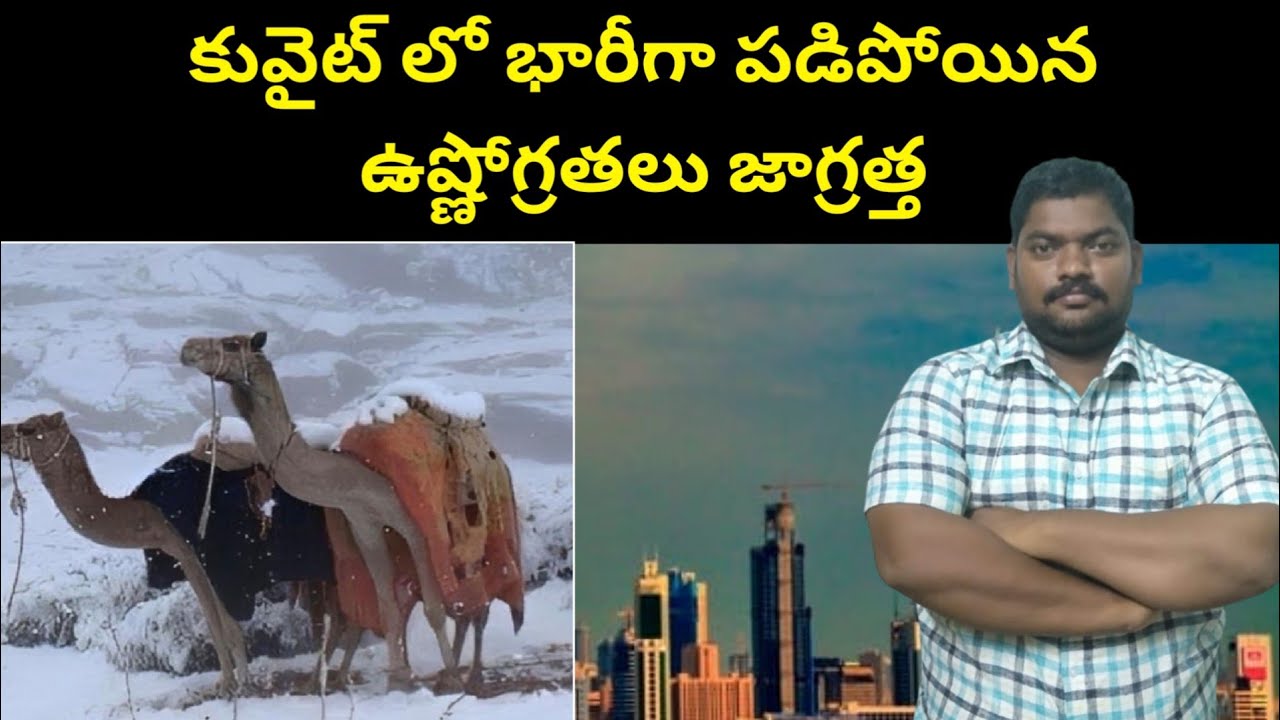 కువైట్ లో భారీగా పడిపోయిన || Kuwait Recorded Sub Zero Temperatures || SukanyaTv Telugu