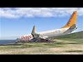 B737 How The Accident Happened, Pegasus Airlines Flight 8622, Trabzon - [Crash Animation]