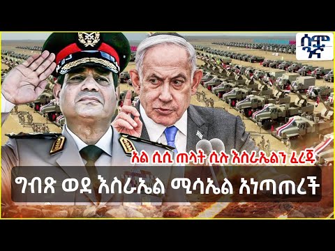 ግብጽ ወደ እስራኤል ሚሳኤል አነጣጠረች አል ሲሲ ጠላት ሲሉ እስራኤልን ፈረጁ Semonigna