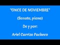 "Once de noviembre" (Sonata, piano)