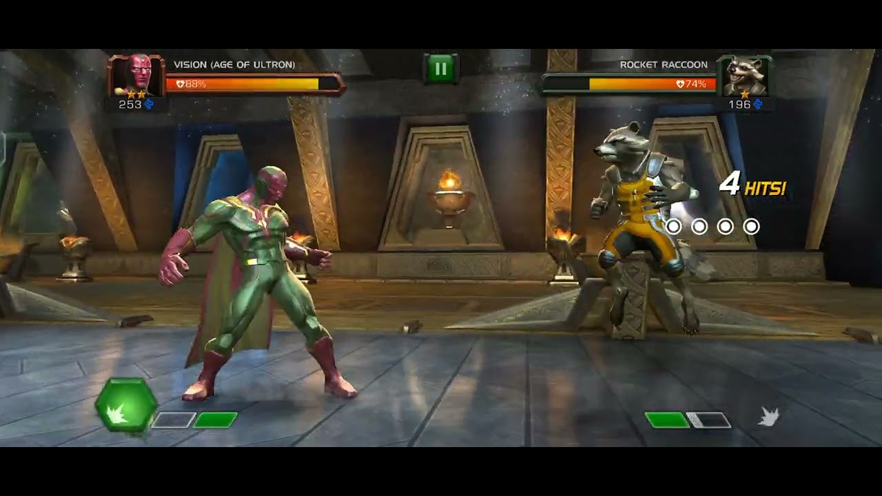 VISION AGE OF ULTRON VS ROCKET RACCOON Marvel Contest of Champions