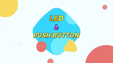 LED & PUSH BUTTON Using Tinkercad