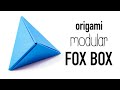 Modular Origami 'Fox Box' Tutorial - DIY - Paper Kawaii