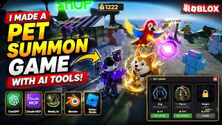 Creating a Pet Shop summon game prototype in Roblox Studio using Claude MCP Opus 4.7
