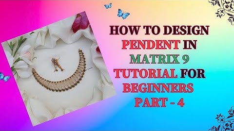 🎉How to make Necklace in Matrix 9 for beginners 💐|| Necklace tutorial for beginners 🌹Part 4