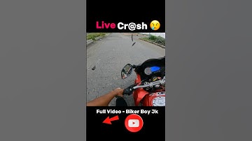 Live cr@sh 😢 #crash #shorts #bike #motovlog #live #accident