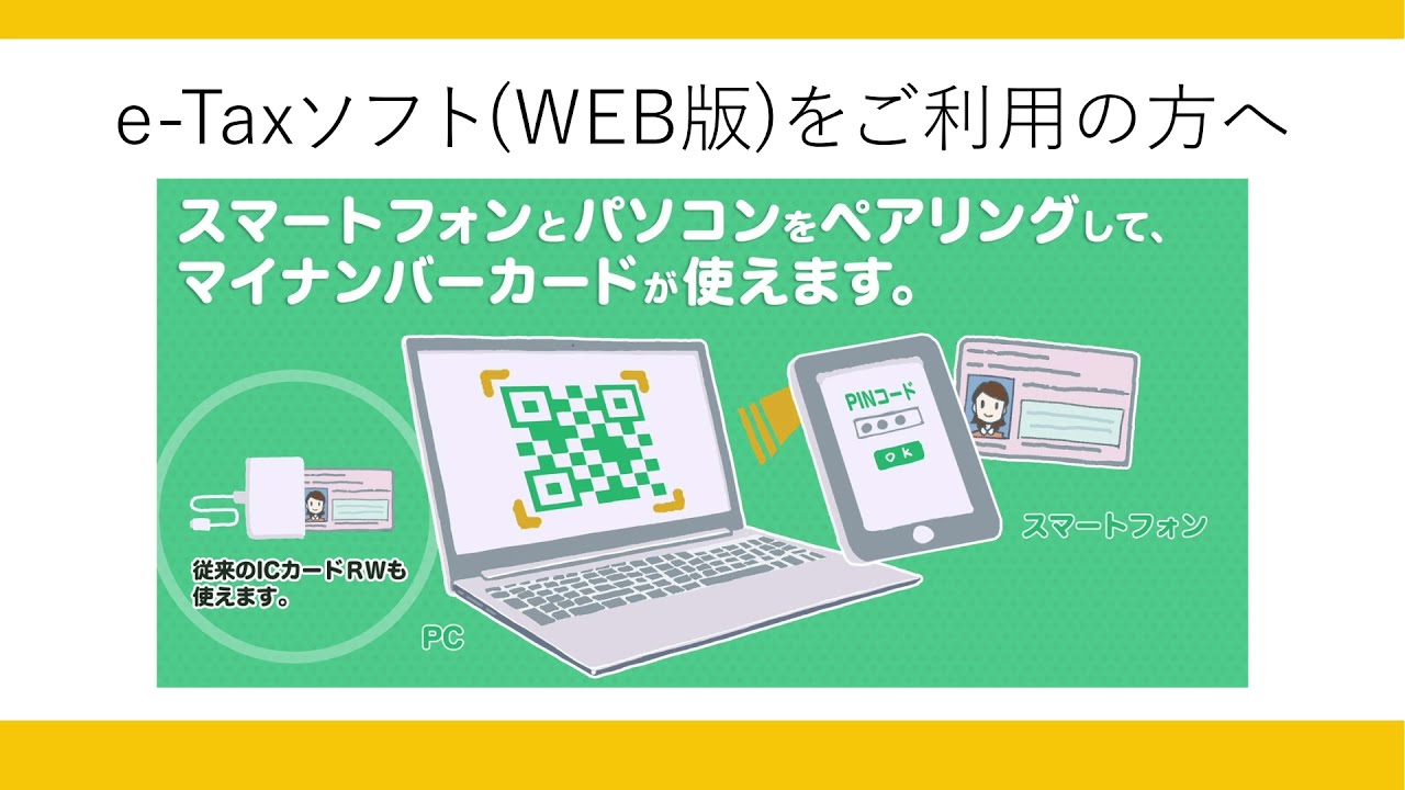 eTaxやふるさと納税等オンライン申請マイナカードがすぐ読めるノートパソコン パソコンからマイナンバーカード方式の利用を開始する方法を教え