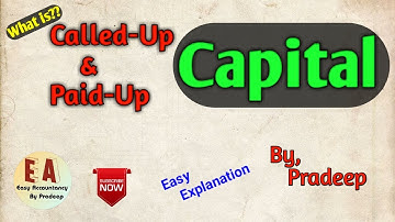 Called-up & paid-up Capital l Meaning l Explanation l Tamil l By Pradeep