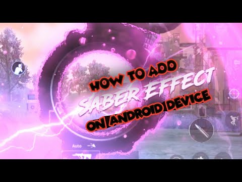 How to add saber effect in mobile | Mobile tutorial on saber effect