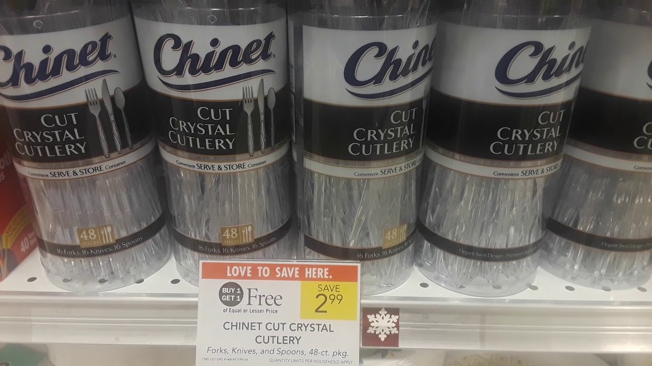 Chinet Plates or Silverware $0.50 at publix - YouTube