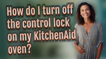 How do I turn off the control lock on my KitchenAid oven?