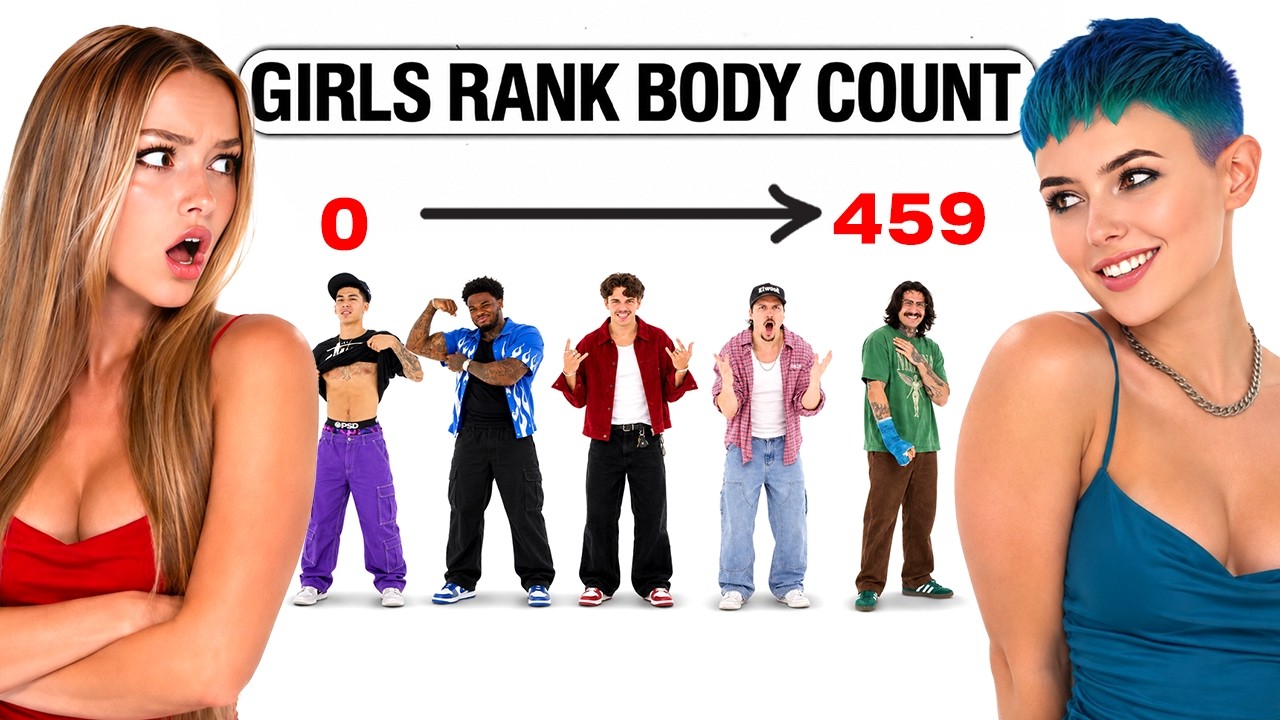 Girls Rank Guys By Body Count | 5 Girls VS 5 Guys