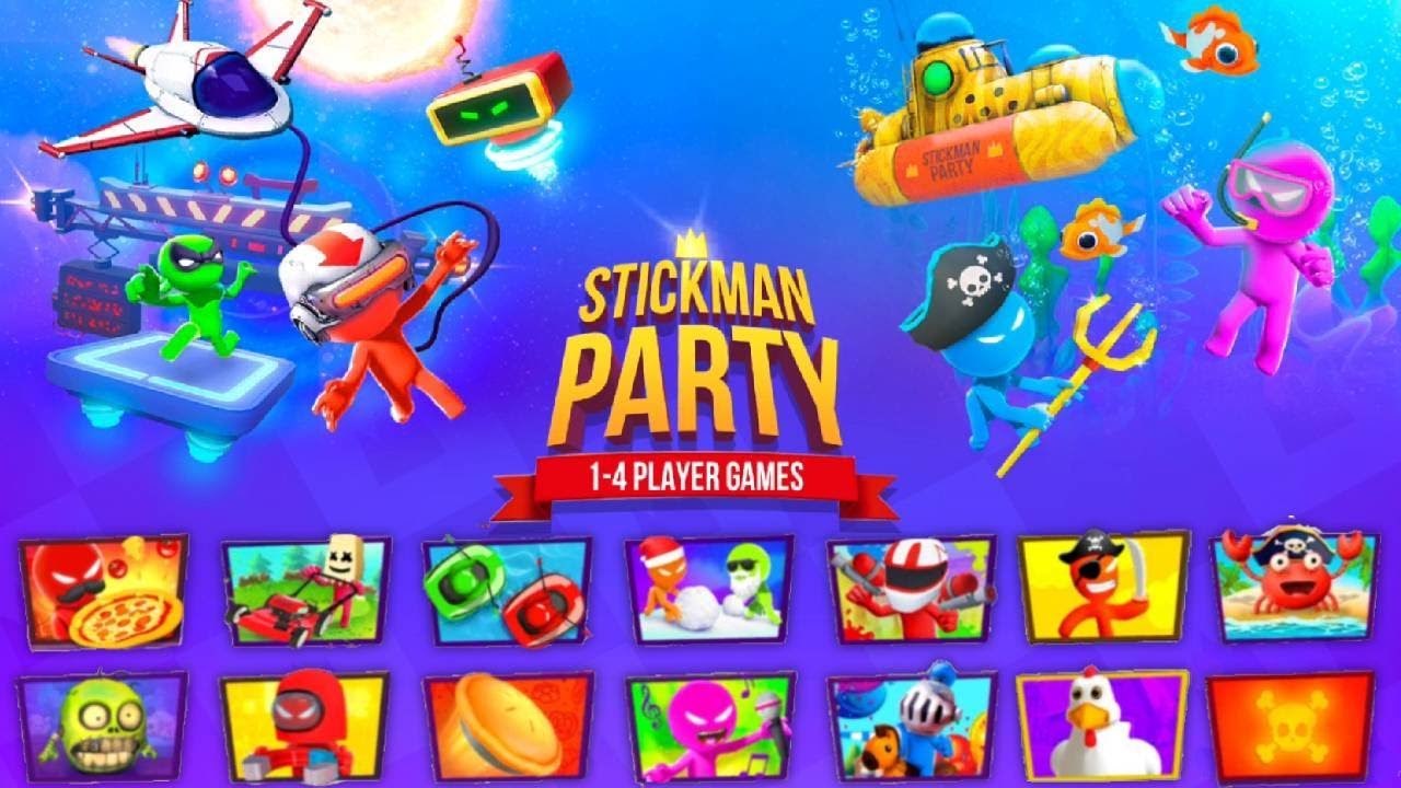 Hello friends! - Stickman Party - 2 3 4 Player Mini Games