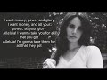 Money Power Glory Lana Del Rey