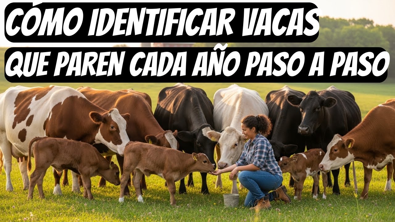 ¿Cómo IDENTIFICAR VACAS LECHERAS que paren cada año