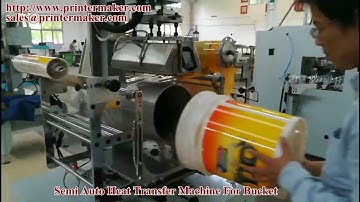 Paint Plastic Bucket Heat Transfer Machine HT-300280