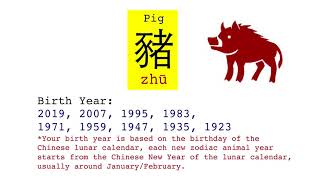 Let’s Talk in Chinese 32 - 12 Chinese zodiac animals and 5 elements