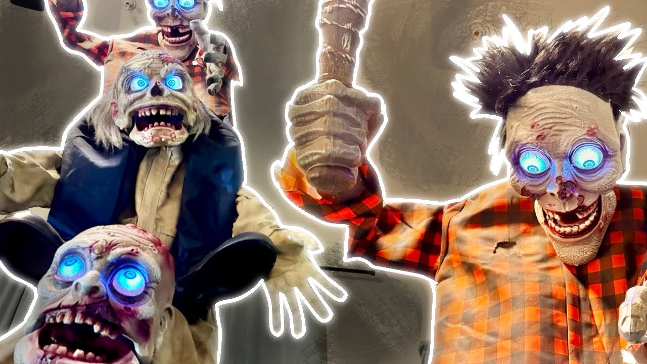 ZOMBIE STACK TRIO UNBOXING | HOME DEPOT 2025  ANIMATRONIC | FIRST LOOK