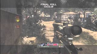 Awesome one shot double kill on Search and Destroy MW3