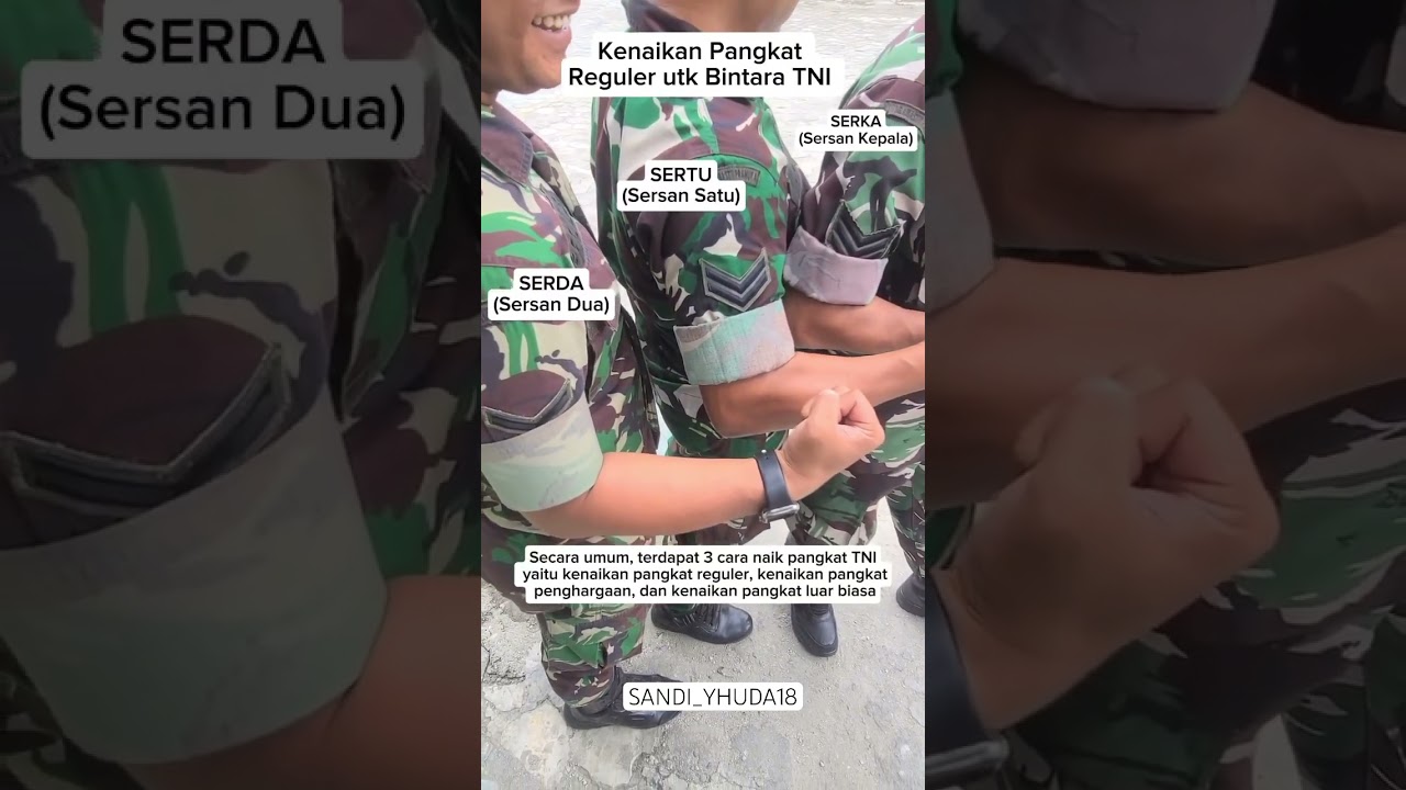 Kenaikan pangkat reguler bintara 