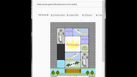 The princess in the castle Level 5 solution (klotski puzzle)