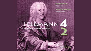 Der getreue Music-Meister, Recorder Sonata in F Minor, TWV 41:f1: I. Triste