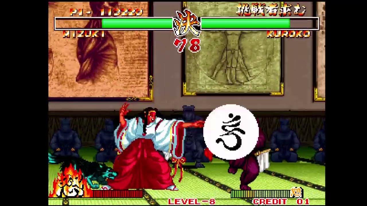 真サムライスピリッツ (修正)羅将神ミヅキ使用対黒子 YouTube