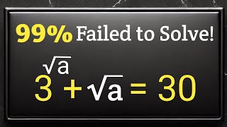 Hardest Math Olympiad Problem | Algebra | Maths