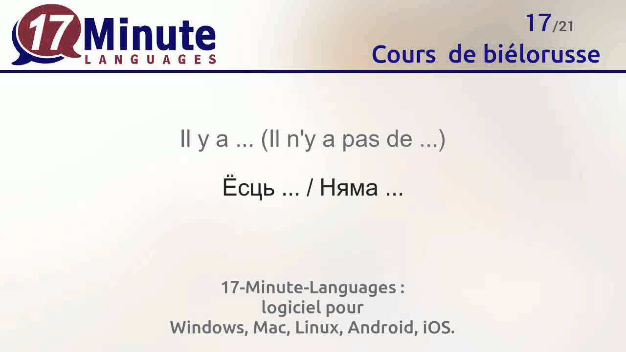 Cours  de biélorusse gratuit (vidéo)