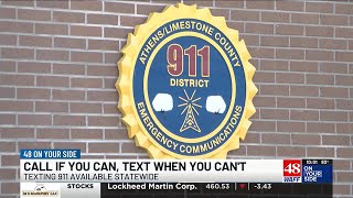 Limestone County Dispatchers are utilizing statewide 911 text option