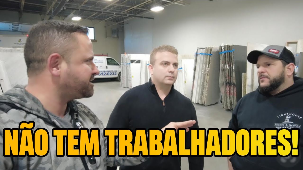 TRABALHANDO EM UMA MARMORARIA NOS EUA 🇺🇸 PRECISANDO DE FUNCIONÁRIOS