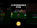 Les Youtubeurs Roblox en 2018 😁 VS Les Youtubeurs Roblox en 2024 🥶 #shorts #roblox