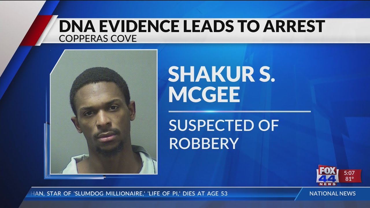 Robbery suspect tracked by DNA from discarded clothes