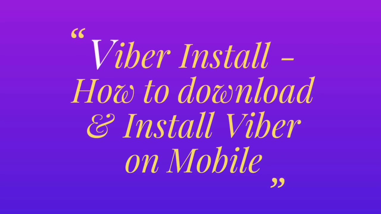 install viber on pc