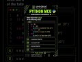 Answer the output #learnpython #programming #coding #challenge #python