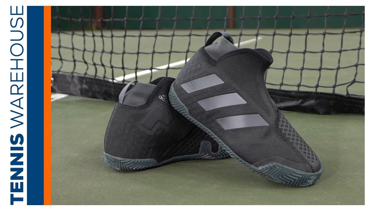 adidas Men's Stycon Laceless Clay Court Tennis Shoe