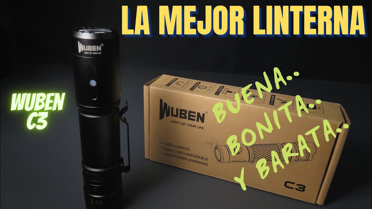 The Best Flashlight! Wuben C3 Review Good, and Cheap! 1200 L Rechargeable -  Everyday Carry EDC 