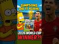 Simpsons Predict Ronaldo Will Win 2026 World Cup At Age 41