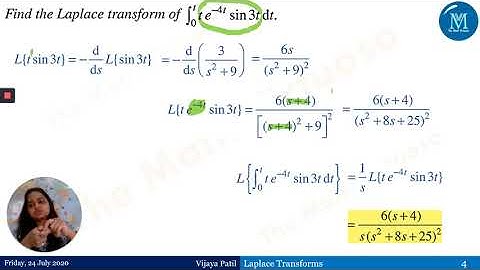 9 Laplace Transforms | LT of an integral