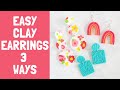 DIY Clay Earrings with Sculpey Polymer Clay | Polymer Clay Earrings | Sweet Red Poppy