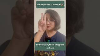 Python print command for absolute beginners | Write your first code in 2 seconds
