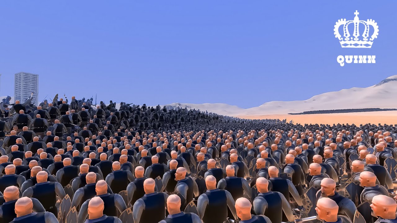 11.000 Gondor Captains vs 10.000 Dwarven Captains- Ultimate Epic Battle Simulator 2- UEBS 2