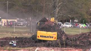 Avondale Mills smokestack in Pell City topples on top of trackhoe