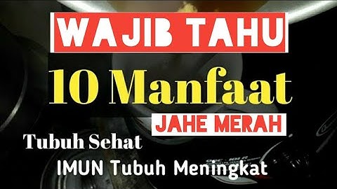 10 Manfaat Jahe Merah Yang Wajib Anda Ketahui