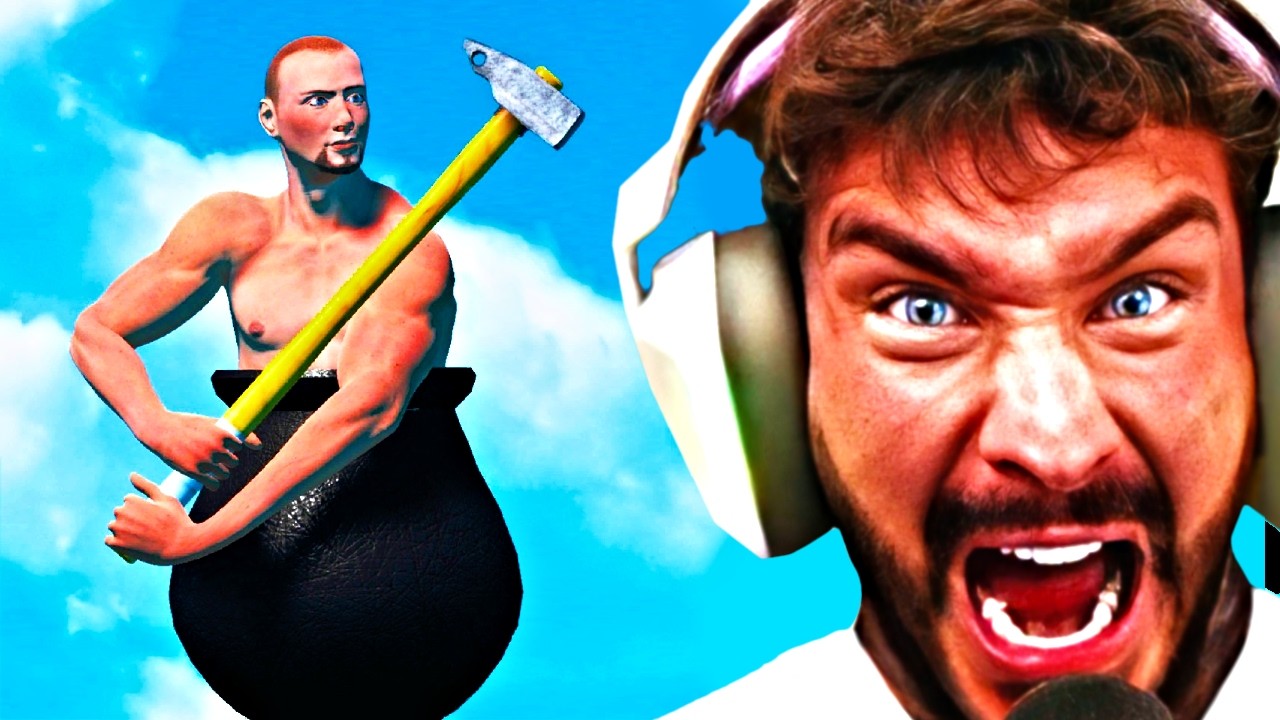 Poprvé Hraju Getting Over It.. (brutálni rage)