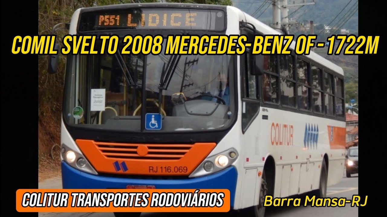 ✅️[ P551 - Volta Redonda X Lídice Via Rio Claro ] Comil Svelto 2008 Mercedes-Benz OF-1722M