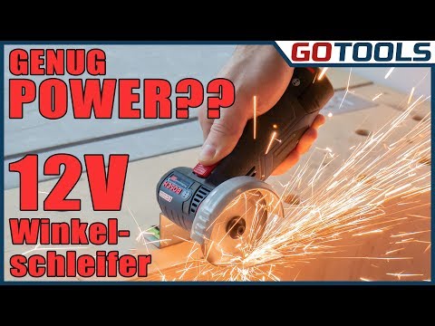 12V Bosch Akku Winkelschleifer - GWS 12V-76 - schneiden in Holz, Metall und Fliesen kein Problem!