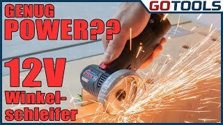 12V Bosch Akku Winkelschleifer - GWS 12V-76 - schneiden in Holz, Metall und Fliesen kein Problem!