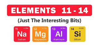 Elements 11 - 14. The interesting bits. #periodictable  #chemistryfacts screenshot 4